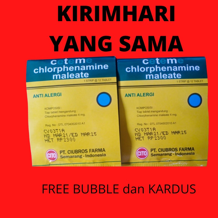 CTM Obat Alergi Gatal Gatal Toko Masadam