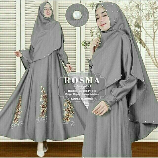 7 warna IS HIJAB SYARI Rousma / Set hijab syari wanita murah