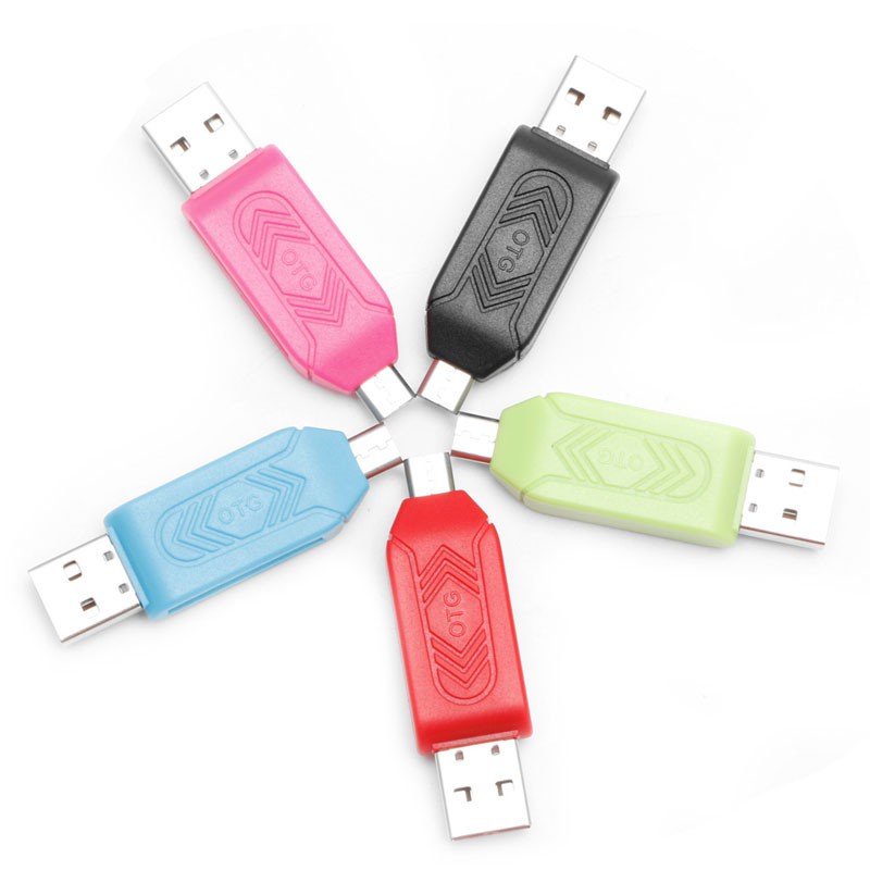 Cre Card Reader Micro Usb 2.0 Otg Sdxc Tf Sd 2in1 Untuk Smartphone Android Pc