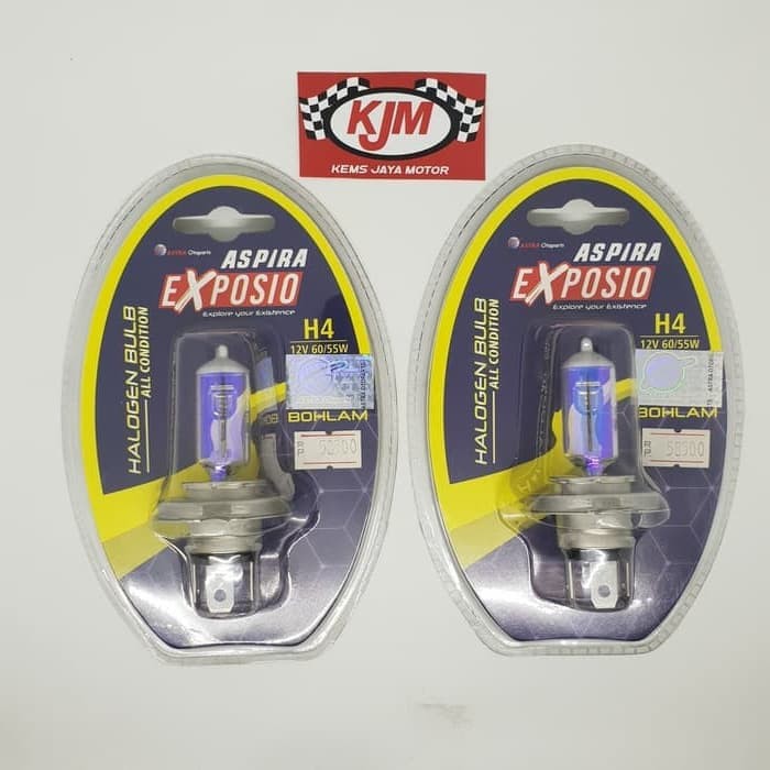 lampu halogen pelangi aspira h4 55w