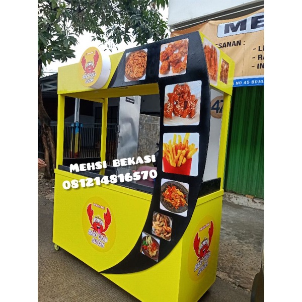 Gerobak/ Booth makanan ,kebab, burger dll