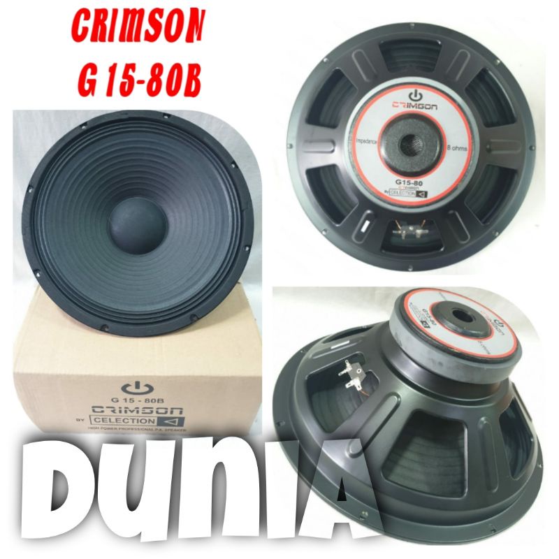 Speaker Component Crimson G15 80 Original 15 inch Celection