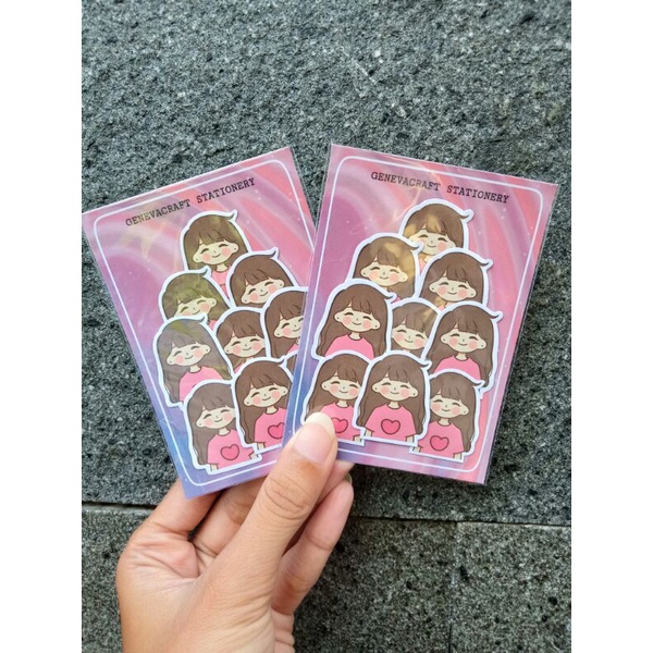 

stiker Pack Girl Kawai Korean Cutes dekorasi handphone laptop notebook dinding dll