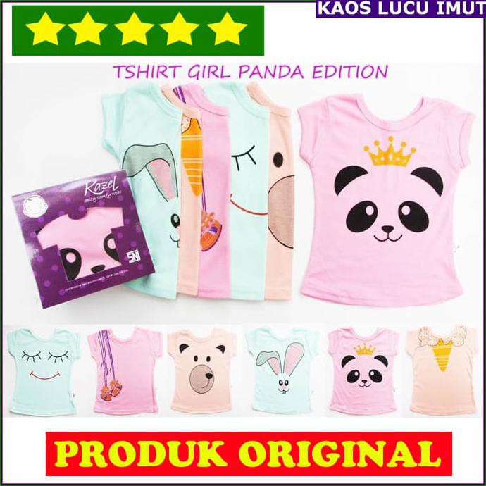 Kaos Bayi / Kaos Anak Perempuan / Baju Bayi Lucu Kazel Tshirt Imut - S-1-2 tahun