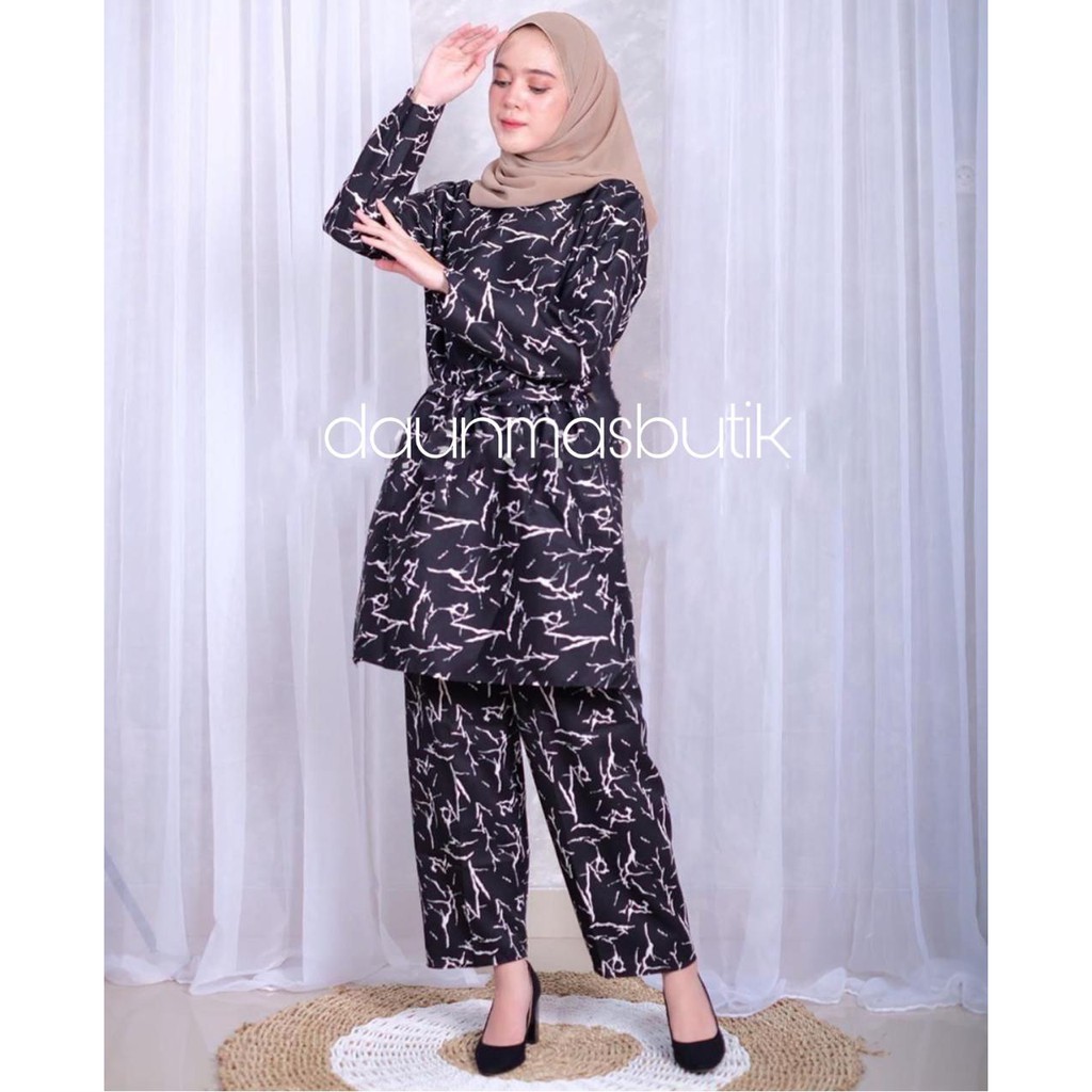 1KG MUAT 4PCS | TREENCY DAILY SET ONESET RAYON FASHION WANITA SIMPEL HITS SELEBGRAM MUSLIMAH SYARIAH