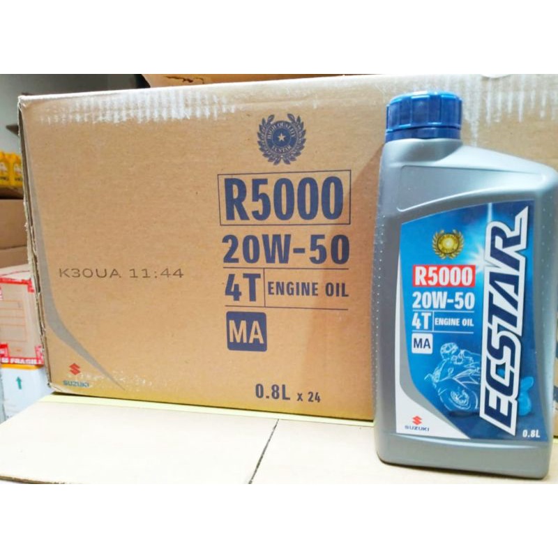 Oli SGO ECSTAR 800 ml 4 T suzuki..20 W - 50 SG MA..1 dus isi 24 btl