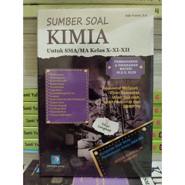 Sumber soal Kimia untuk SMA/MA kelas 10, 11, 12