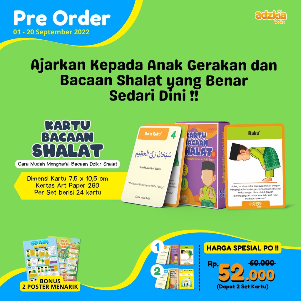 

KARTU BACAAN SHALAT DAN DOA