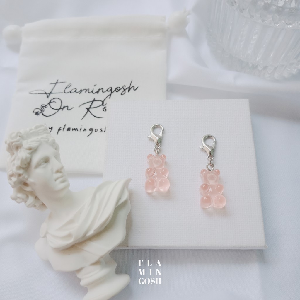 Gummy Pink by flamingosh.co | Flamingosh on Rolls | Roller Skate Shoe Keychain Clip Aksesoris