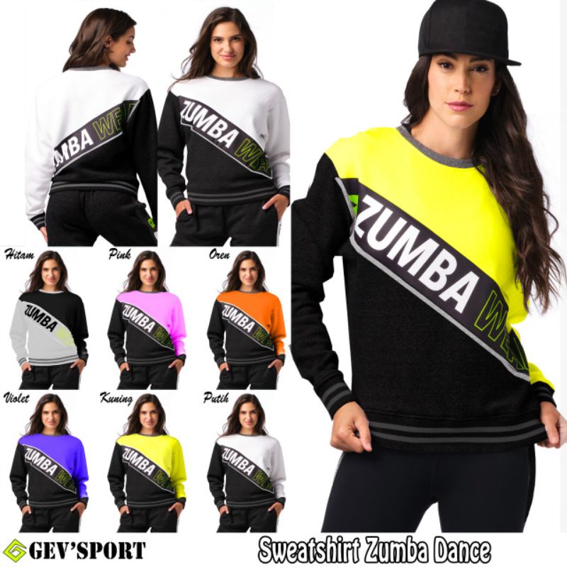 SWEATER SENAM ZUMBA BL AEROBIC / ATASAN SENAM GEVSPORTWEAR