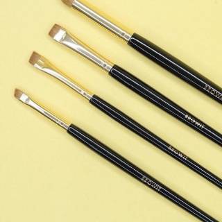 BROWIT BY NONGCHAT Professional Brow Brush By Nongchat Thailand / Blending Flat Angled Kuas Alis Set