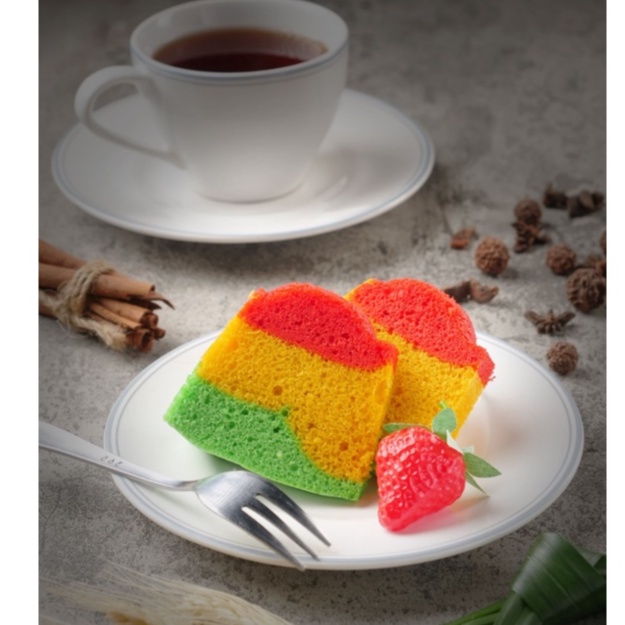 

Rainbow Cake Kue Bolu Kukus Pelangi