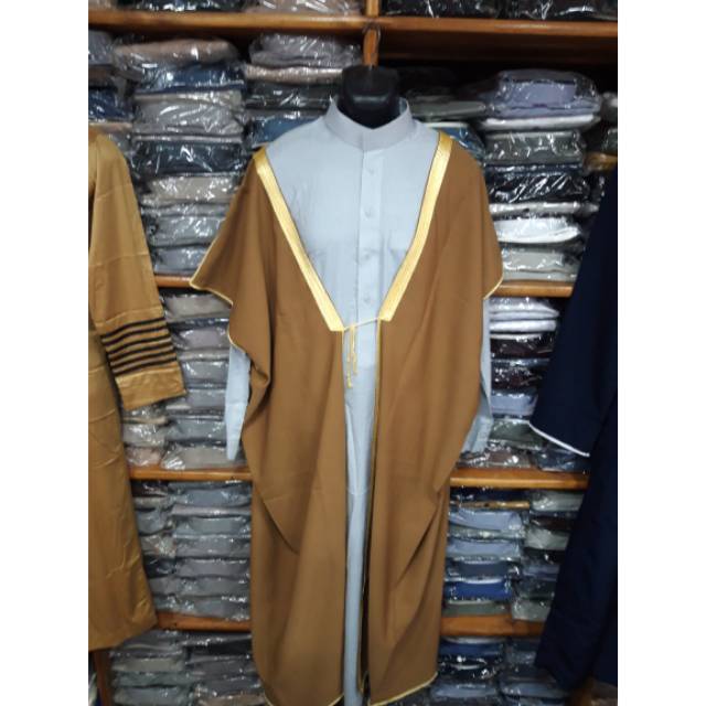 BISHT luaran/rompi jubah impor mesir 'DAFFAH HARAMAIN'