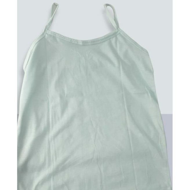 Tangtop/Tank top Kaos dalam Singlet Cewe Perempuan Dewasa size M - XXL bahan adem berkualitas-Biru mint
