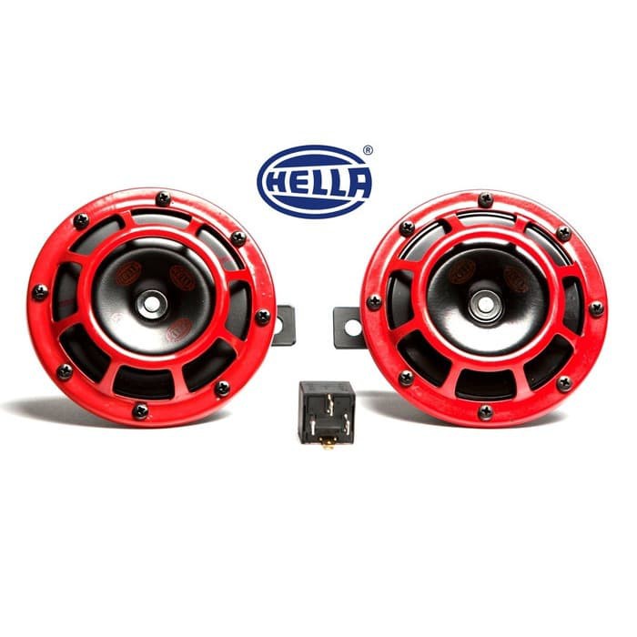 Horn HELLA Supertone Set Klakson HELLA 12V Red Universal