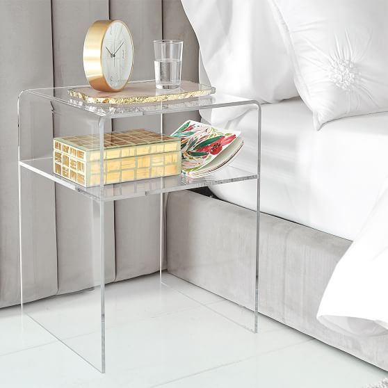 Fosterra | Meja Nakas Minimalis Samping Kasur Bed Side Table Akrilik