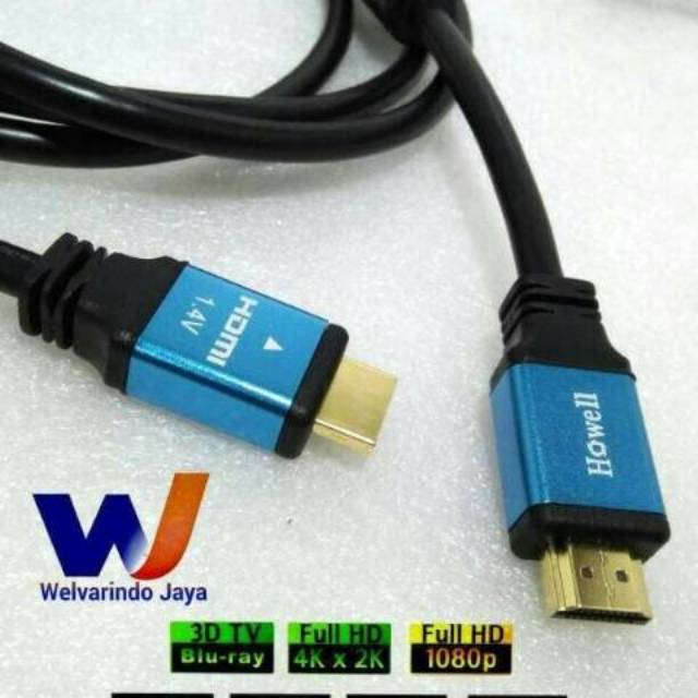 KABEL HDMI 30 METER 30M MERK HOWELL hdmi versi 1,4 GOLD PLATED