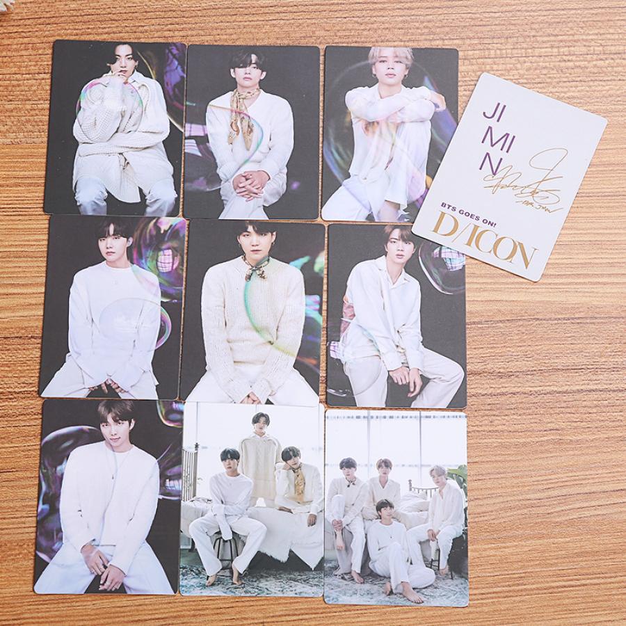 9pcs / set Kartu Foto Lomo KPOP BTS Dicon