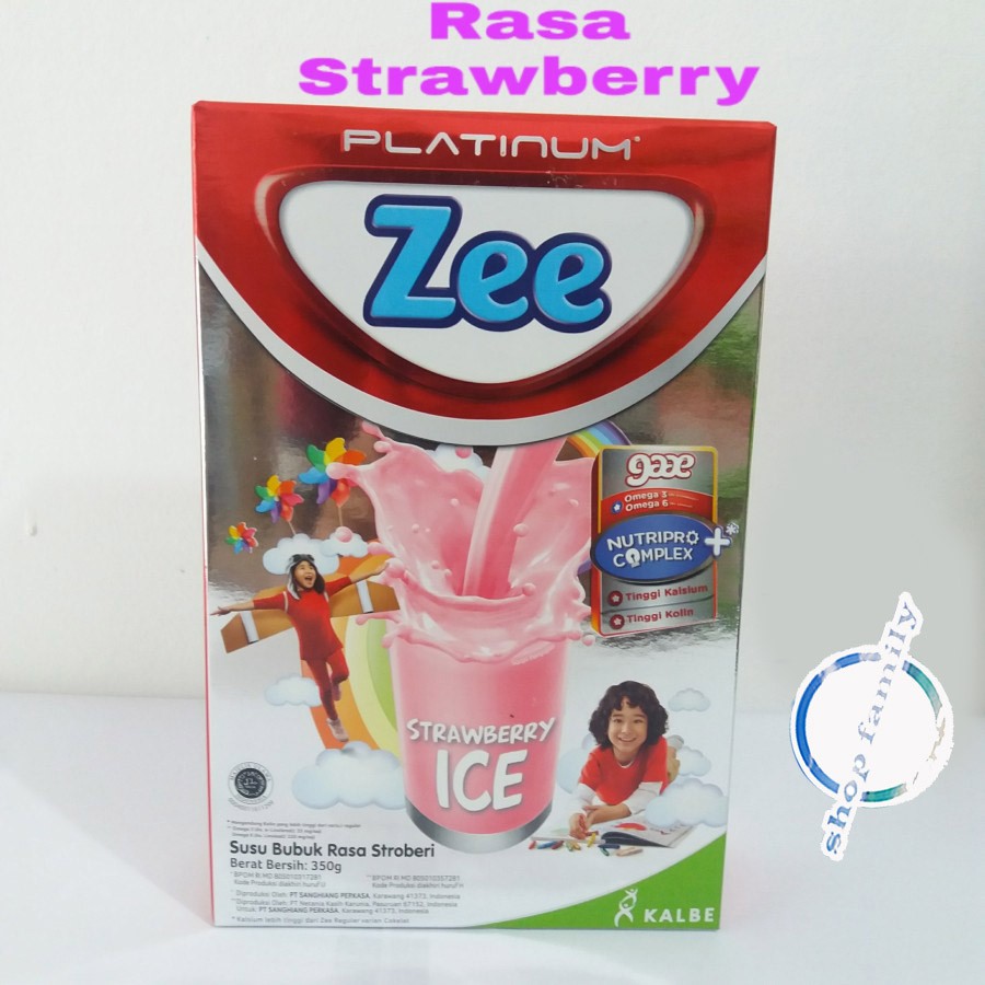 ZEE PLATINUM STRAWBERRY 350GR PER 1 BOX