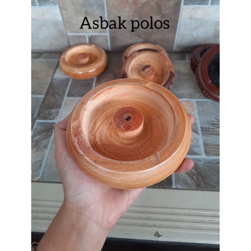 Asbak Kayu / Asbak Rokok / Asbak Murah / Asbak Souvenir / ASBAK WARNA POLOS