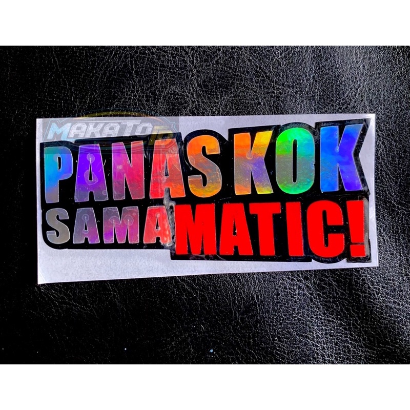 Sticker Stiker Cutting Motor Panas Kok Sama Matic