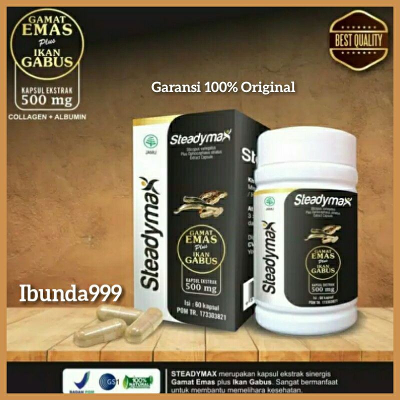 Garansi Original kapsul Gamat Emas plus Ikan Gabus / Obat pasca melahirkan / Obat pasca operasi