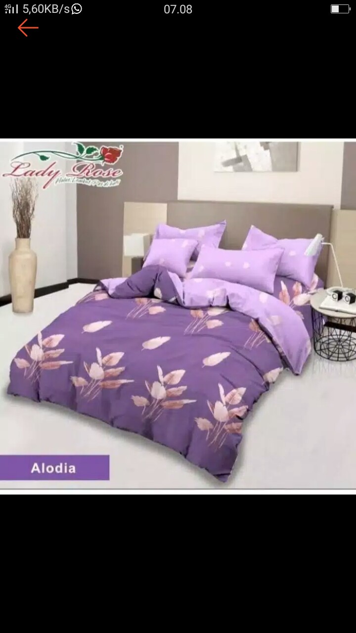 Sprei Lady Rose 160x200 Queen Terlaris Alodia