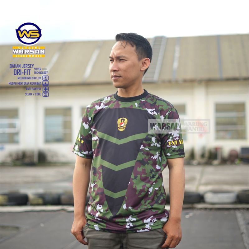 Kaos Kasad Loreng NKRI / Jersey Kasad NKRI / Kasad TNI AD NKRI / Kaos Kasad Pembagian Kaos Kasad Jat