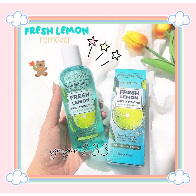 PROMO ECER!!!MAKE UP REMOVER FRESH LEMON SOOTHING&amp;GENTLE KISS BEAUTY 2135-03LM