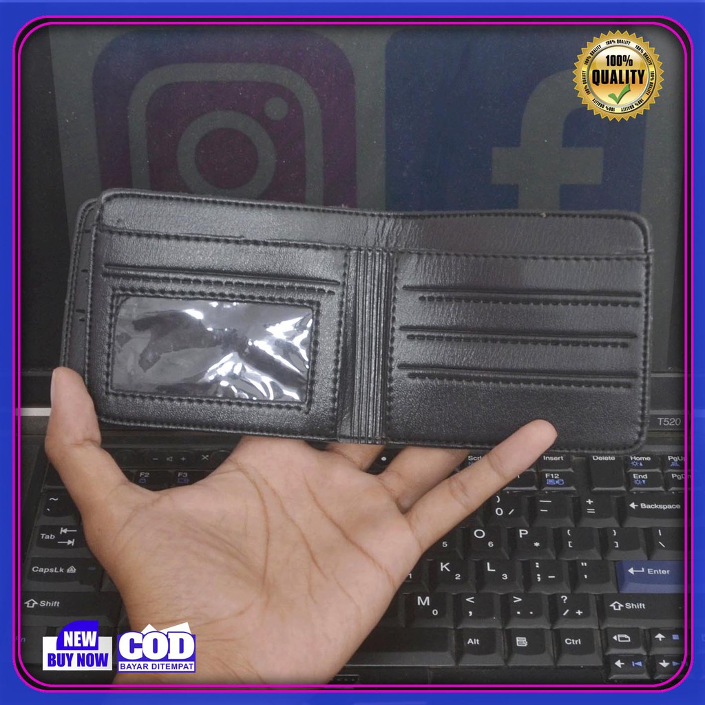 Dompet lipat Pria Kulit PVC Lipat Keren Terbaru Grosir Murah