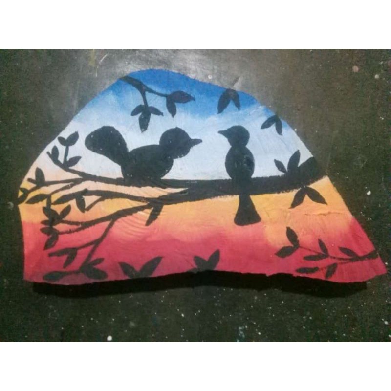 

Kayu Lukis Bolak Balik - Lukisan dengan Media Kayu