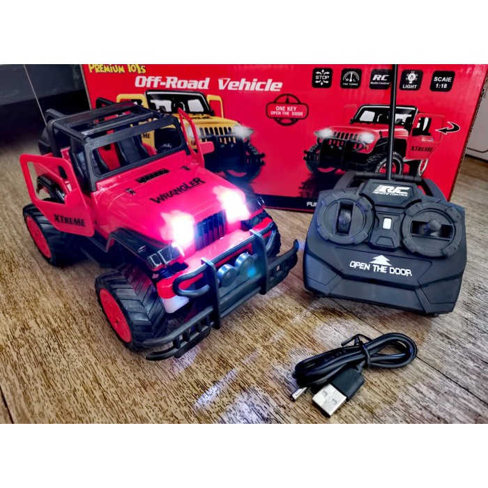 Mainan Anak MAINAN ANAK RC MOBIL JEEP REMOTE PREMIUM REMOT KONTROL BISA BUKA PINTU(M1H8) Mainan Vira