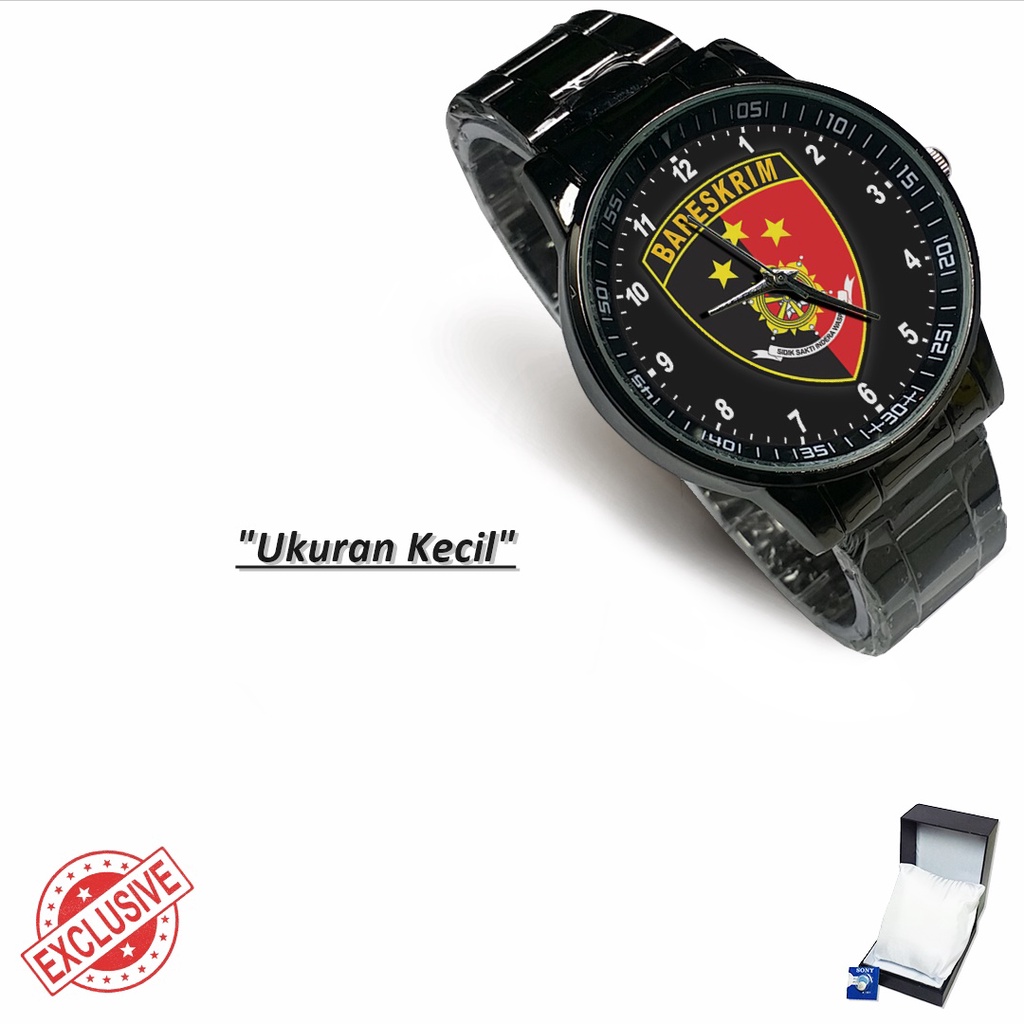 Jam Tangan Rantai Couple POLRI BARESKRIM (Limited Edition)