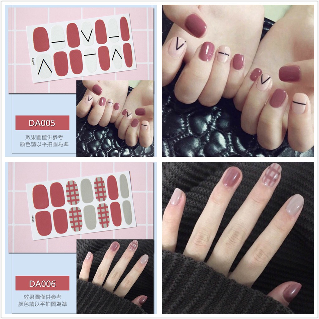 &lt;Jjoygirl&gt;DA Nail sticker motif / sticker kuku / stiker kuku / nail stiker glitter / stripes design