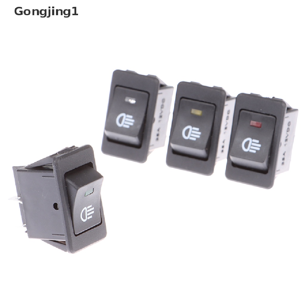 Gongjing1 Switch Lampu Kabut LED 4pin 12V 35A 2 Posisi Untuk Mobil