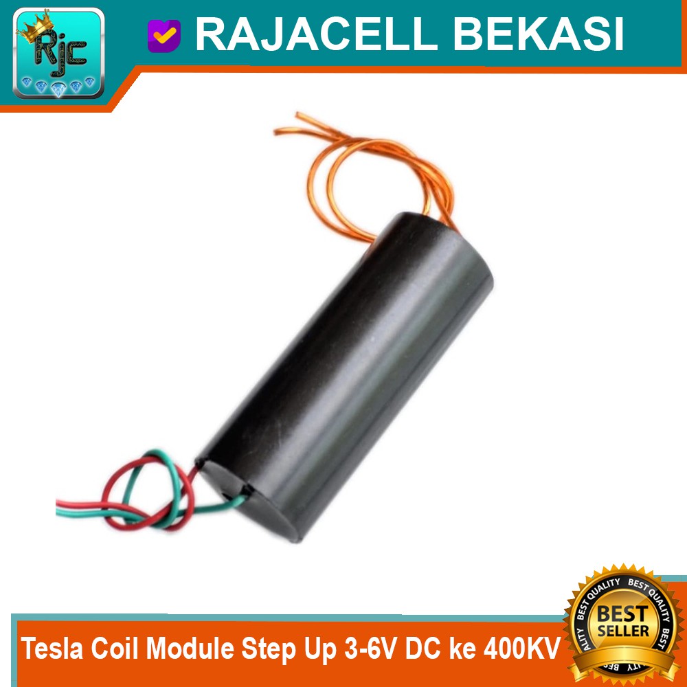 Tesla Coil Module Step Up 3-6V DC ke 400KV High Voltage Generator