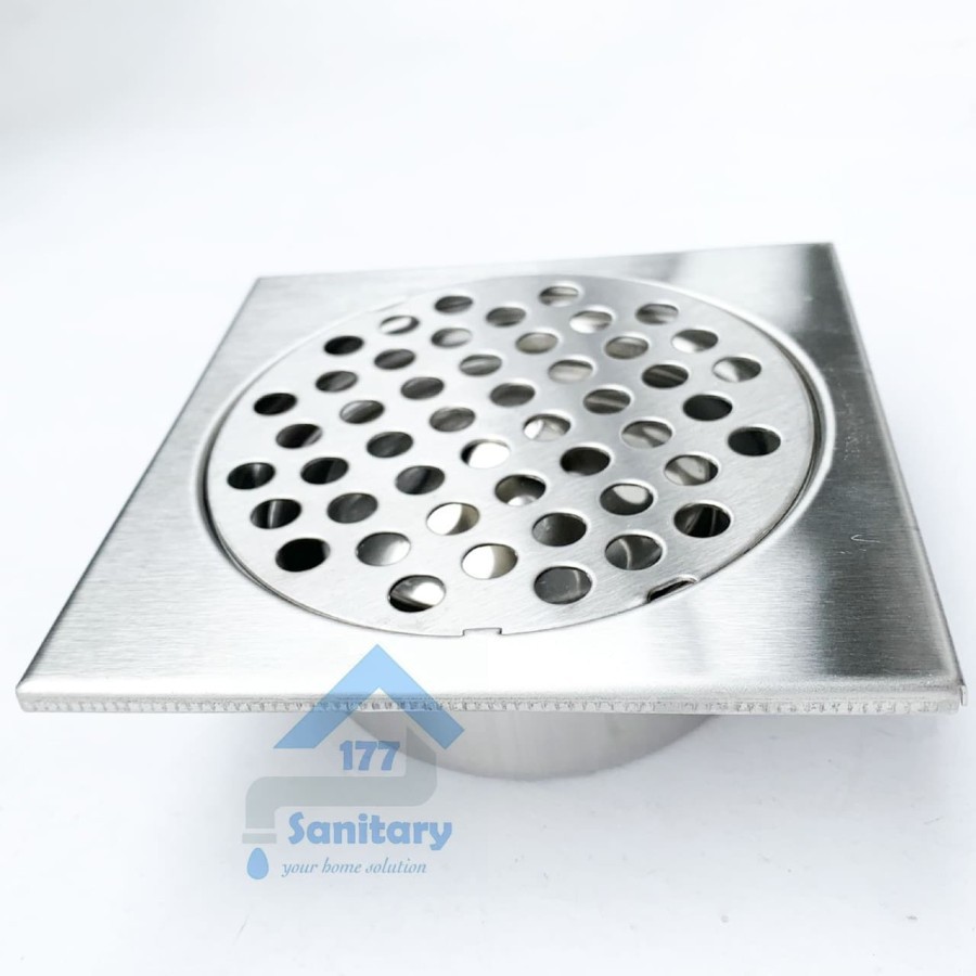 Saringan Got Stainless 5 inch gede AX- Floor Drain Stenlis  filter air kotor kamar mandi 12cm J14