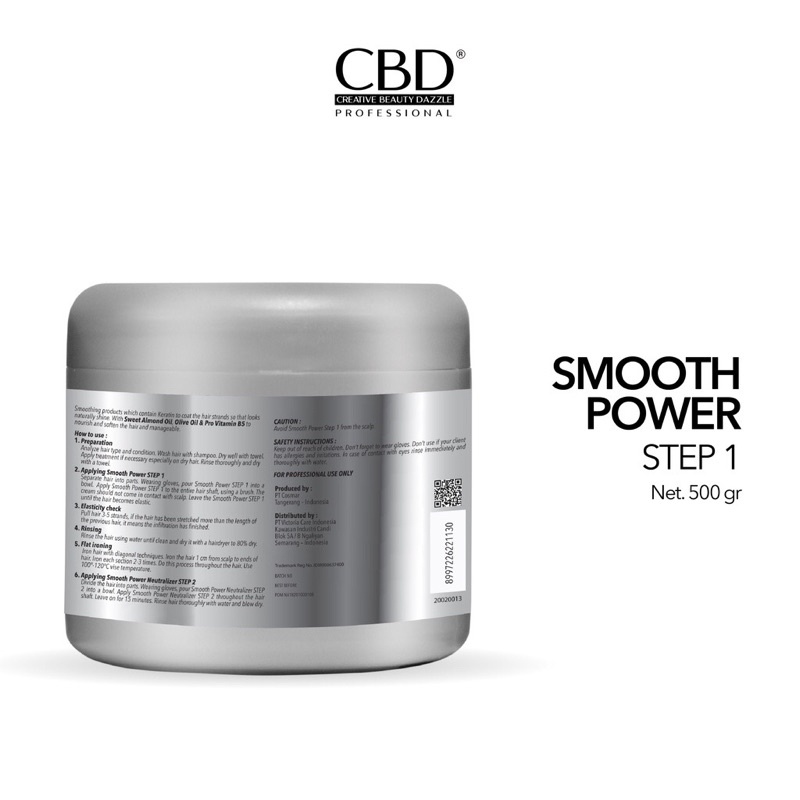 CBD PRO Smooth Power STEP 1 R For Resistant Hair