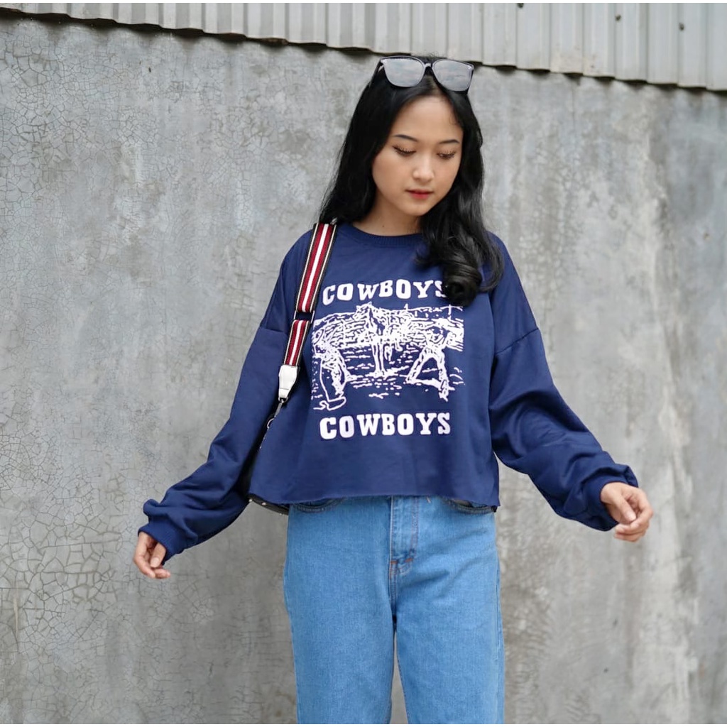 GFS LT COWBOY OVERSIZE CUTE SWEATER FLEECE