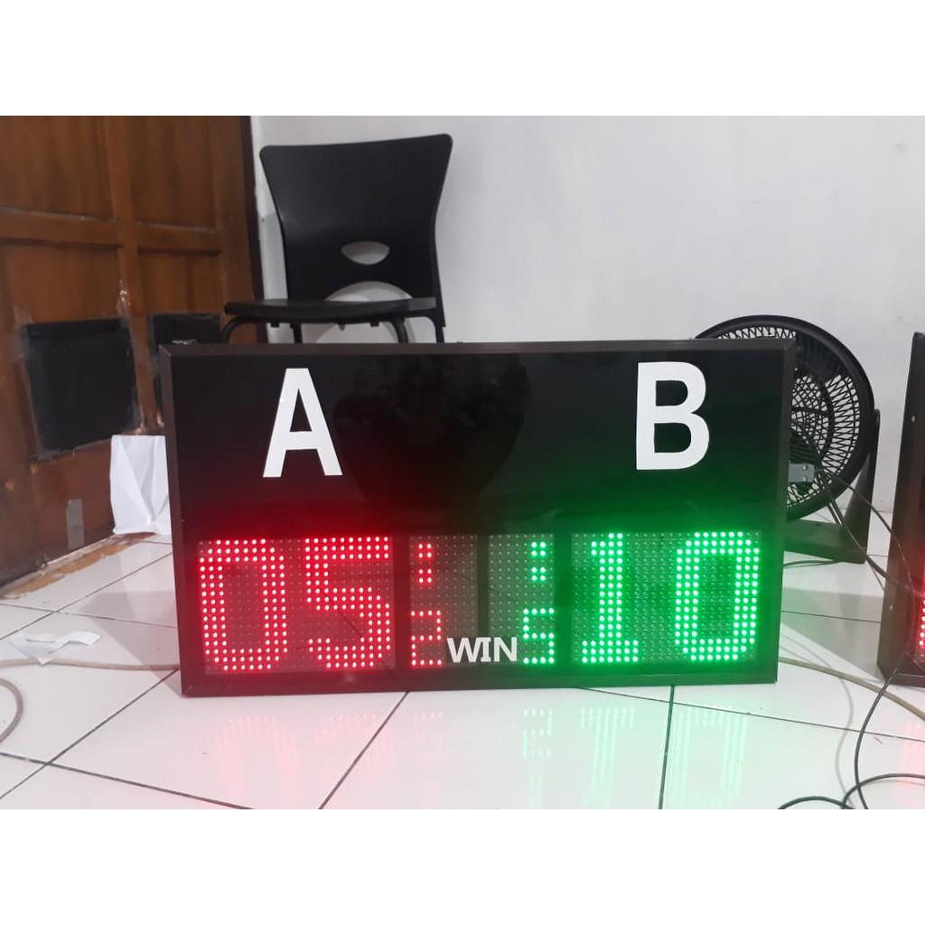papan skor badminton bulutangkis simple digital kecil