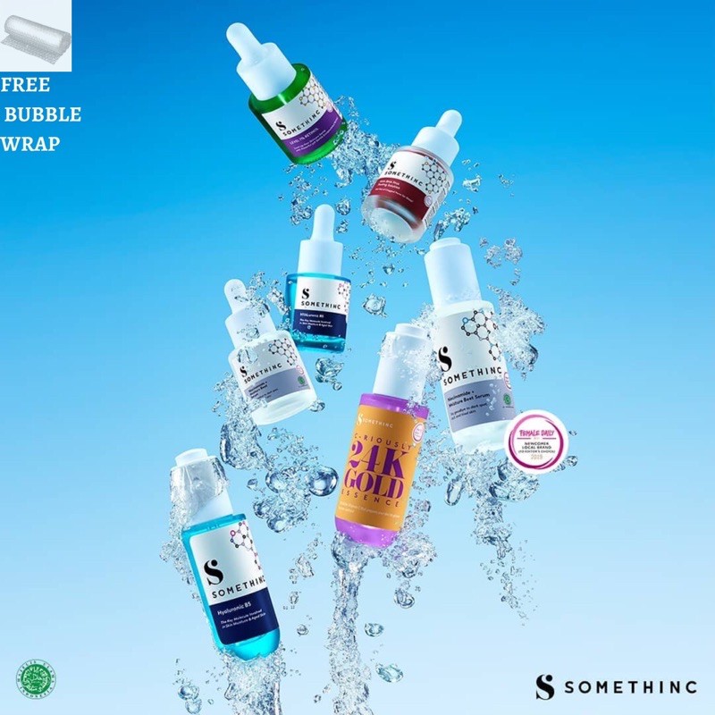 FULL SIZE SOMETHINC NIACINAMIDE/ HYALURONIC / AHA BHA PEELING / RETINOL / VITAMIN C/NIACINAMIDE SABI