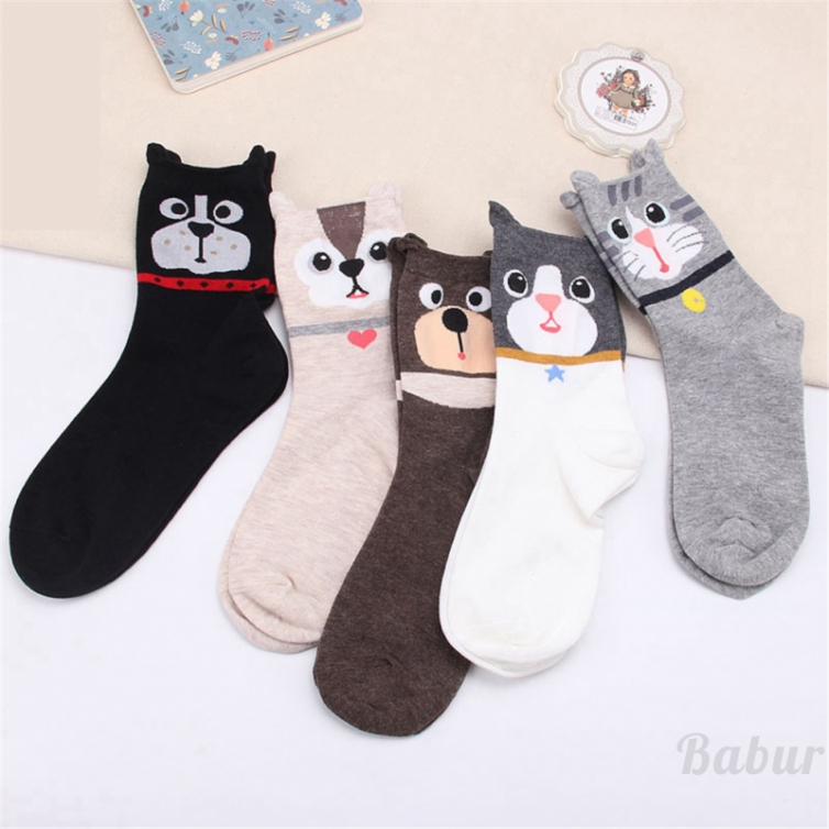 Kaos Kaki Katun Anak Perempuan Gambar Kartun Hewan Lucu Kaos Kaki Katun Anak Perempuan Gambar Kartun Hewan Lucu