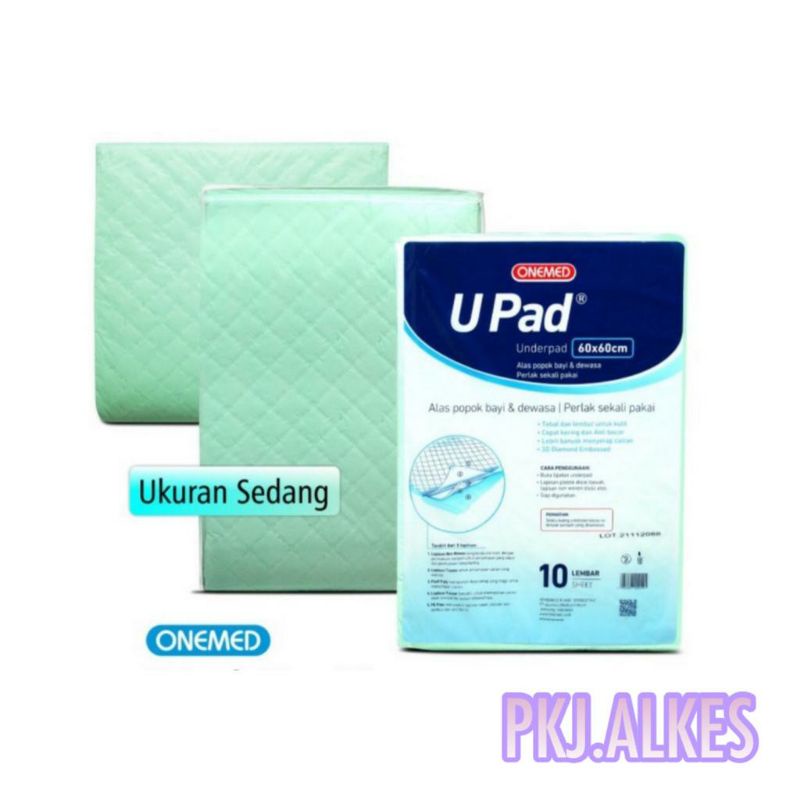 UNDERPAD UPAD 60X60 ISI 10 PERLAK SEKALI PAKAI