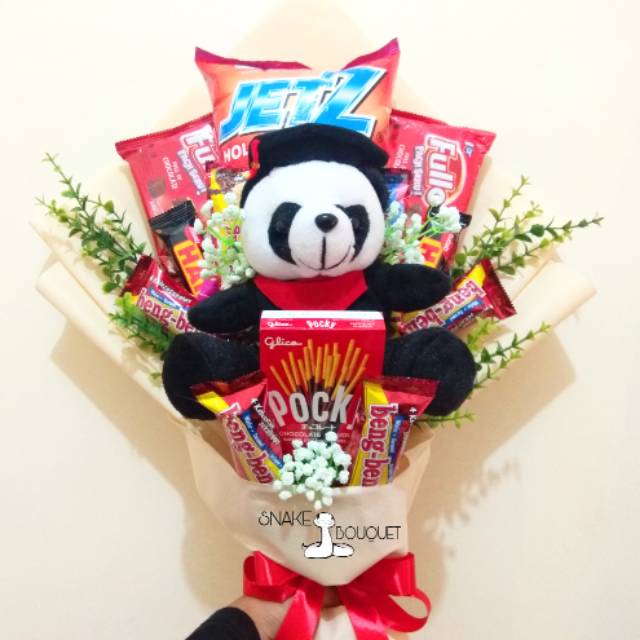 

snack bouquet buket snack hadiah wisuda ulang tahun
