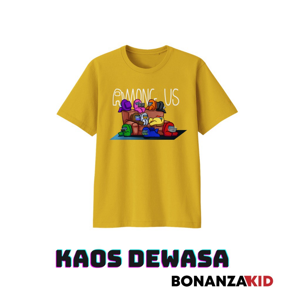 Kaos Amongus Bayi Anak dan Dewasa Bahan Katun Combed 30s