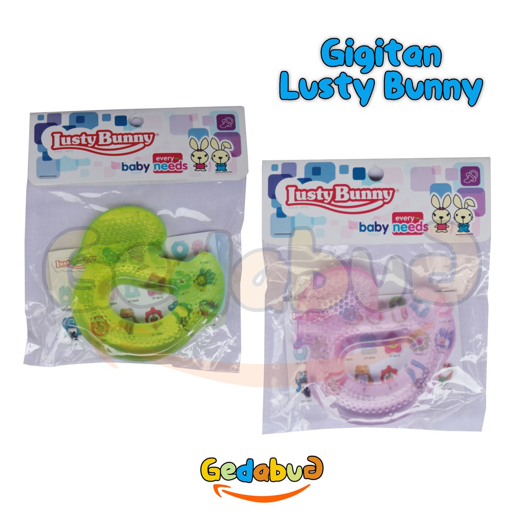 Gigitan Bayi Lusty Bunny Motif | Perlengkapan Mainan Bayi