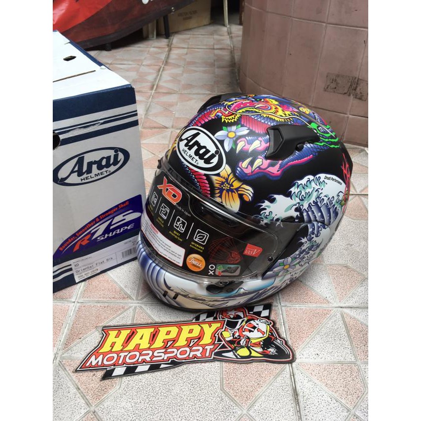 HELM FULLFACE ARAI ORIGINAL JAPAN EUROFIT DOT XD ORIENTAL FLAT BLACK