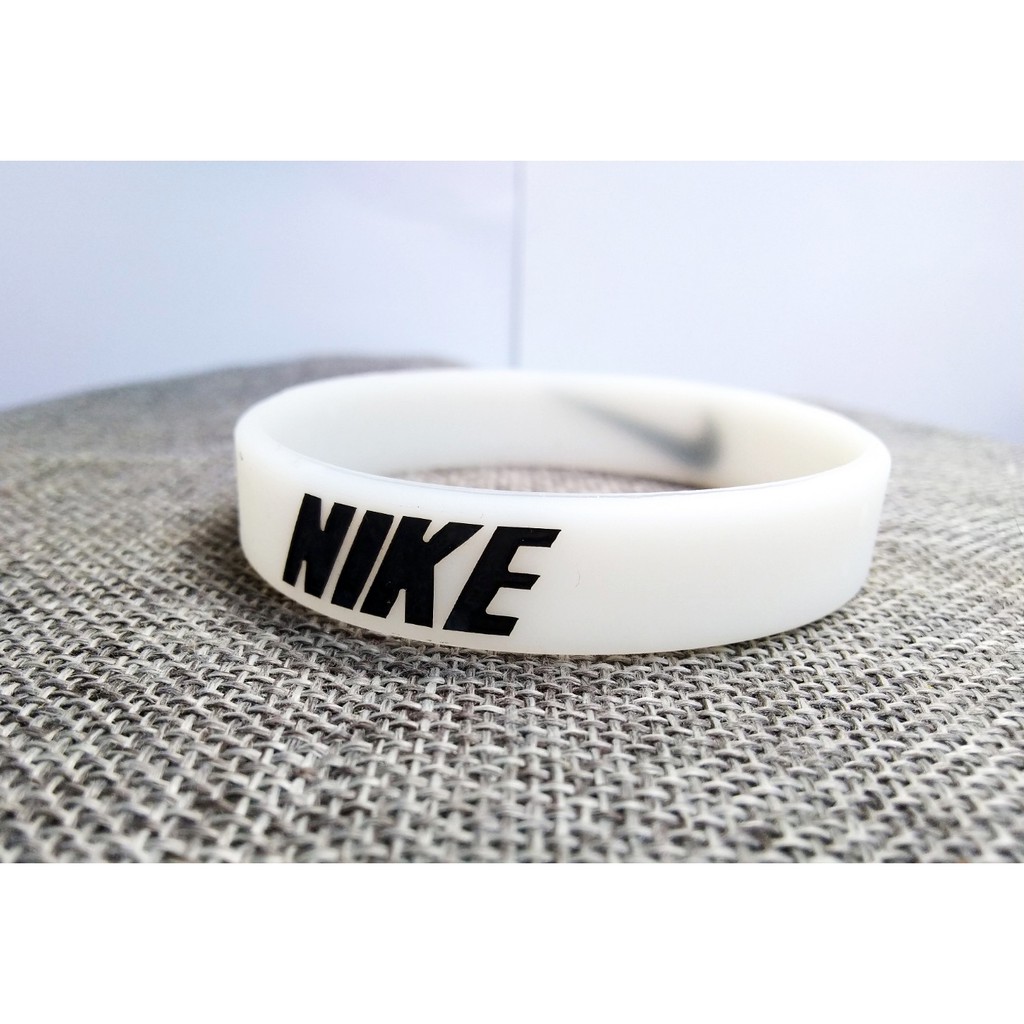 COD GELANG TANGAN PRIA - GELANG KARET NIKE SPORT ORIGINAL FASHION NIKE WHIT(GLOW)