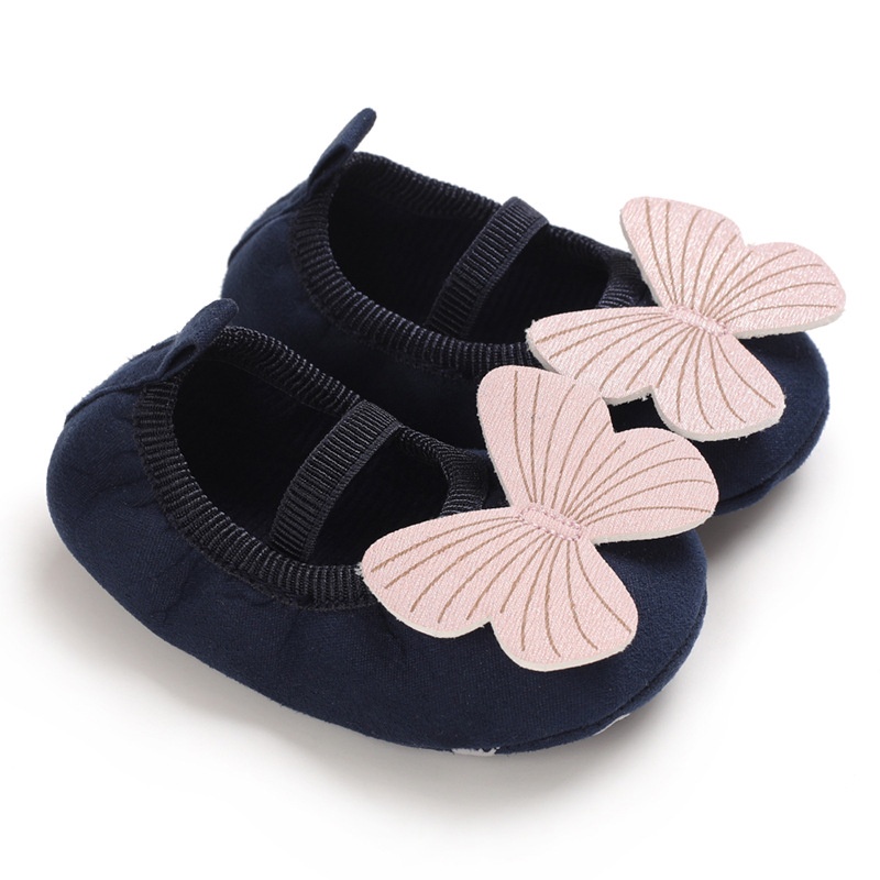 Sepatu Bayi Prewalker Perempuan Umur 0 - 12 Bulan Sepatu Flat Anak Bayi Perempuan Baby Prewaker Shoes Cewek Murah Umur 0 - 14 Bulan, umur 1 Tahun 0 - 6 Bulan Navy AK 02