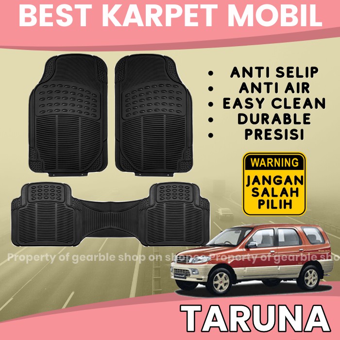 KARPET MOBIL TARUNA ALAS LANTAI MOBIL TARUNA KARPET TARUNA KARPET DASAR MOBIL UNIVERSAL ANTI AIR